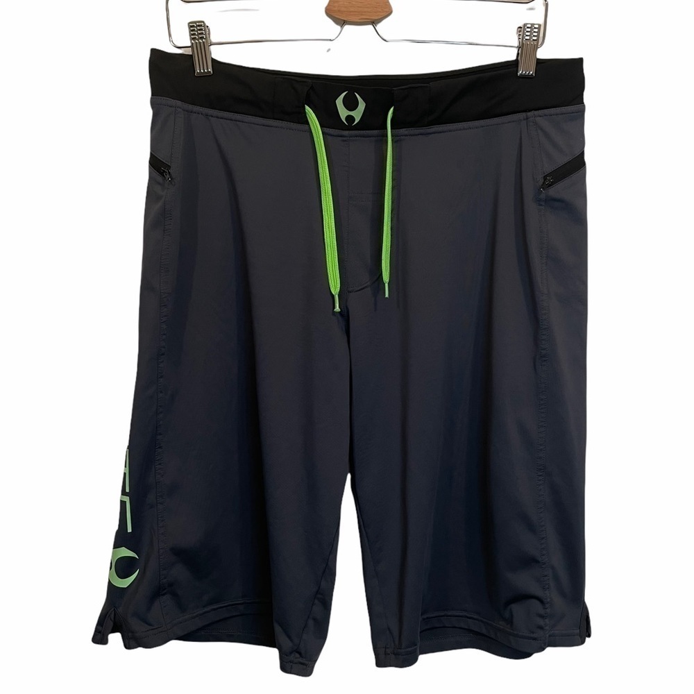 Hylete Gray Verge Shorts Large Long